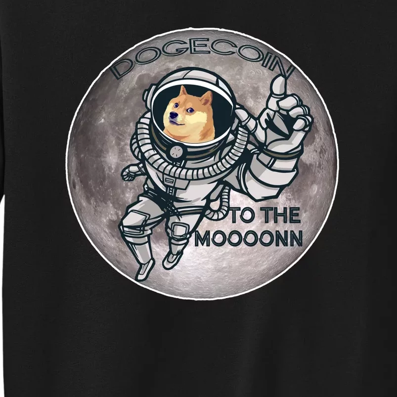 Dogecoin To the Moon Doge Tall Sweatshirt