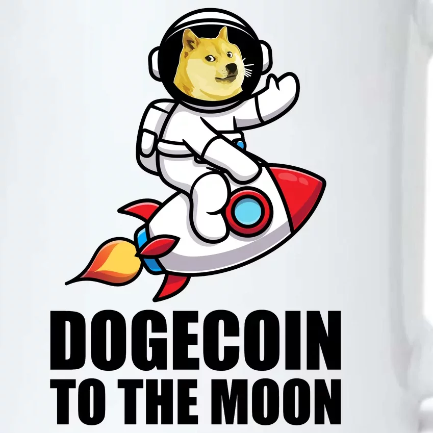 DogeCoin To The Moon Doge Crypto Black Color Changing Mug