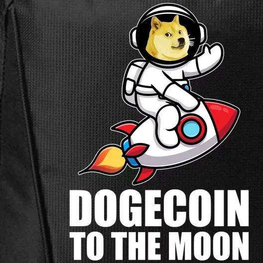 DogeCoin To The Moon Doge Crypto City Backpack