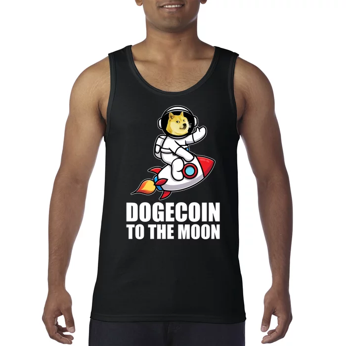 DogeCoin To The Moon Doge Crypto Tank Top