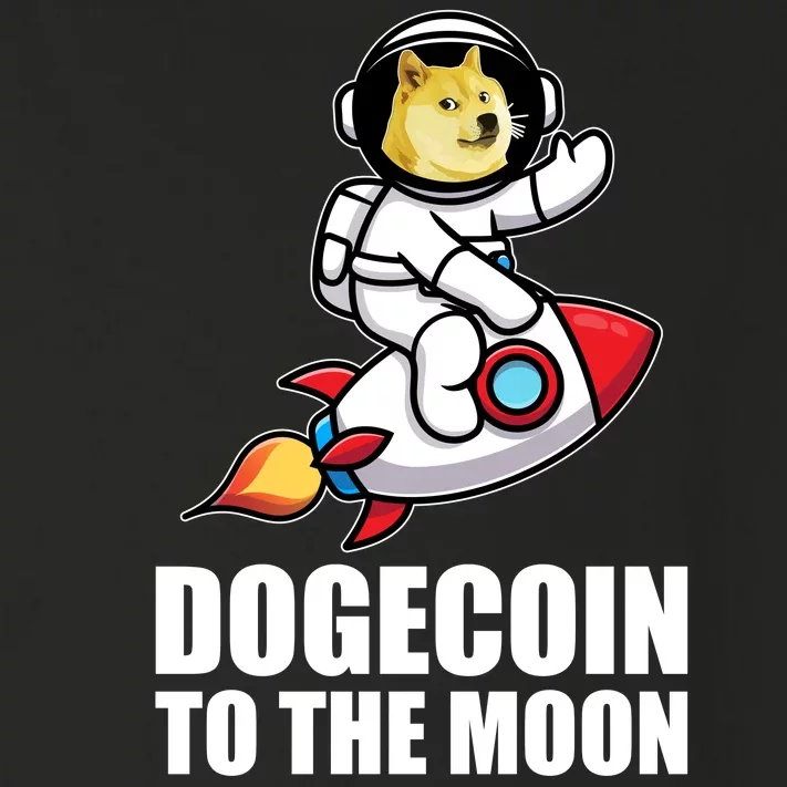 DogeCoin To The Moon Doge Crypto Toddler Long Sleeve Shirt