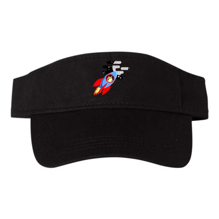 Dogecoin To the Moon Hodl Crypto Currency Valucap Bio-Washed Visor