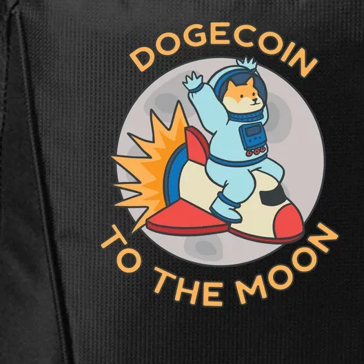 Dogecoin To The Moon Logo City Backpack