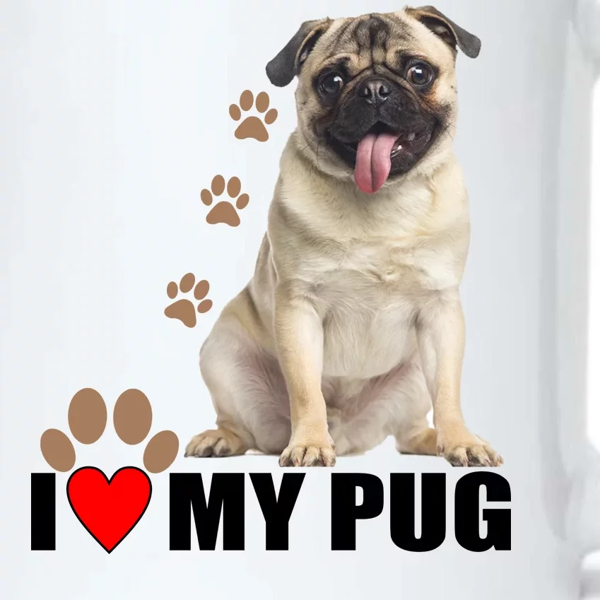 Dogs - I Love My Pug Black Color Changing Mug