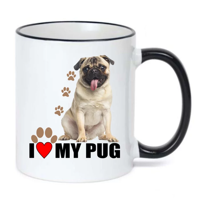 Dogs - I Love My Pug Black Color Changing Mug