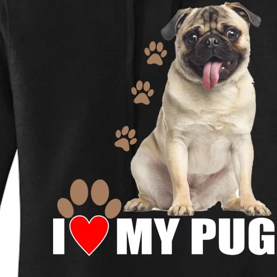 Dogs - I Love My Pug Women's Pullover Hoodie