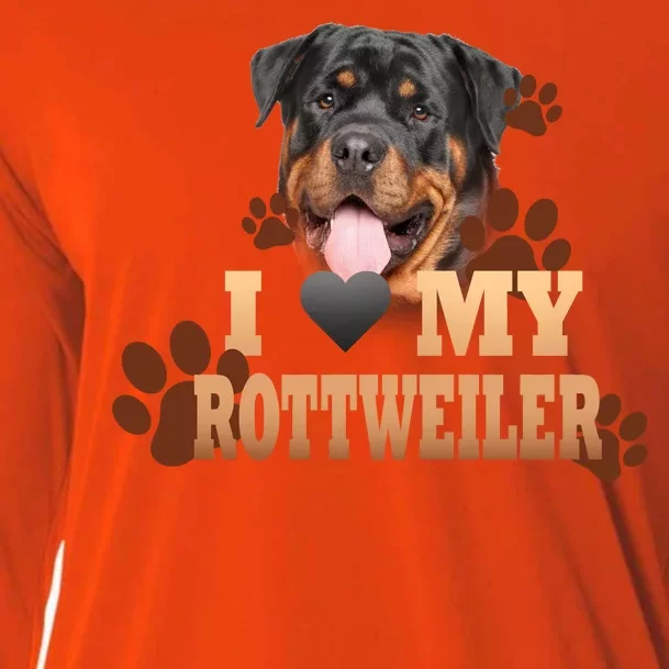 Dogs - I Love My Rottweiler Cooling Performance Long Sleeve Crew