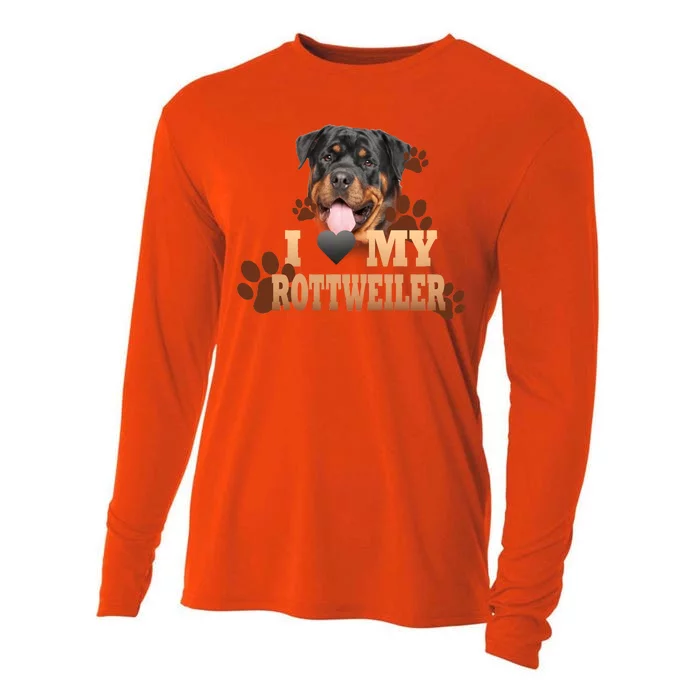 Dogs - I Love My Rottweiler Cooling Performance Long Sleeve Crew