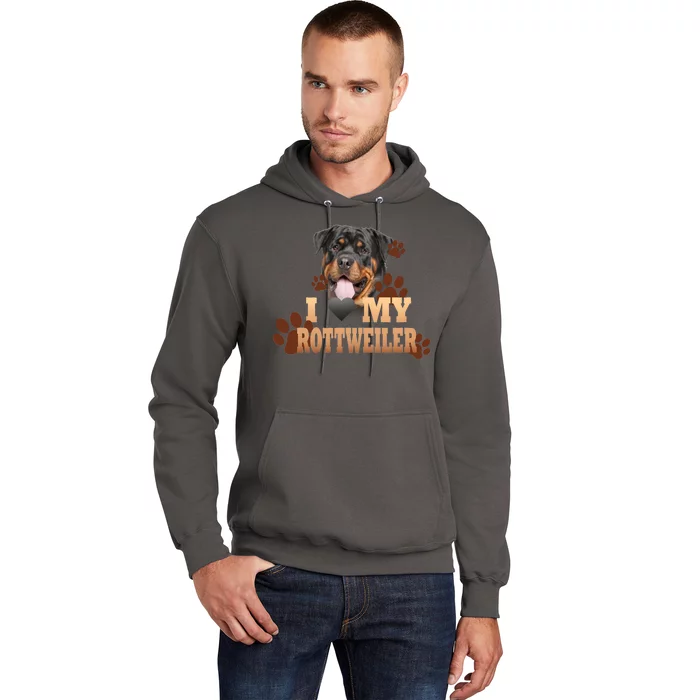 Dogs - I Love My Rottweiler Hoodie