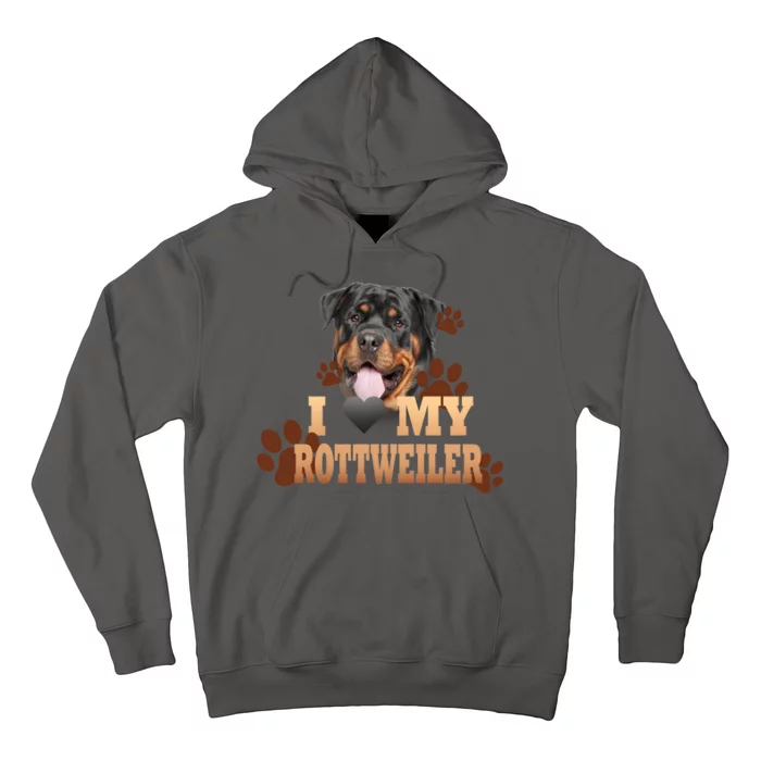 Dogs - I Love My Rottweiler Hoodie