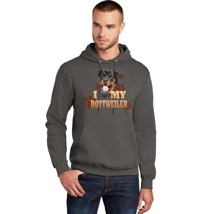 Dogs - I Love My Rottweiler Tall Hoodie