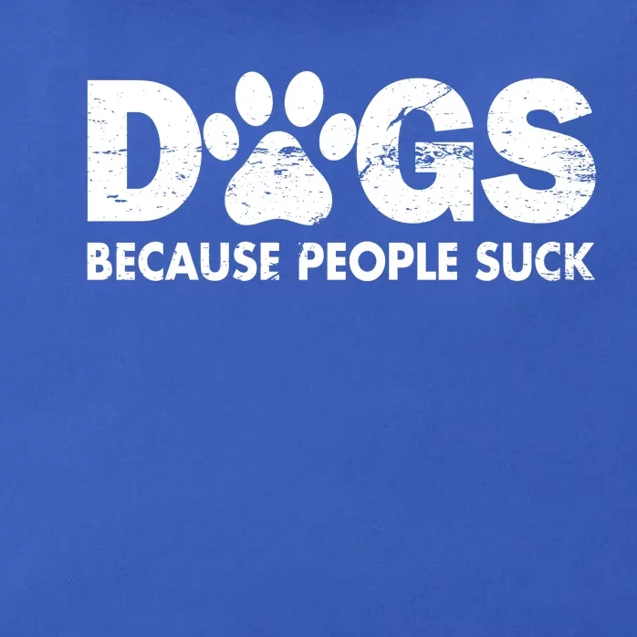 Dogs Because People Suck Zip Tote Bag