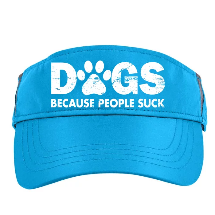 Dogs Because People Suck Adult Drive Performance Visor