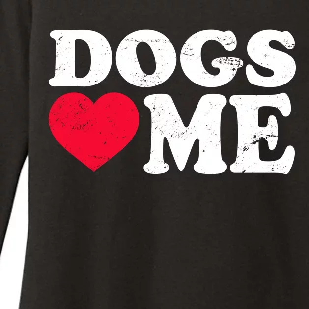 Dogs Love Me Womens CVC Long Sleeve Shirt