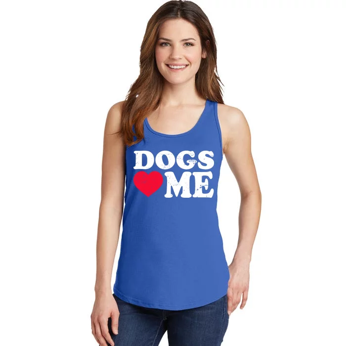 Dogs Love Me Ladies Essential Tank