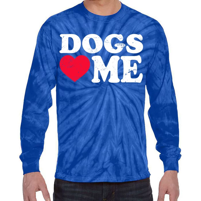 Dogs Love Me Tie-Dye Long Sleeve Shirt