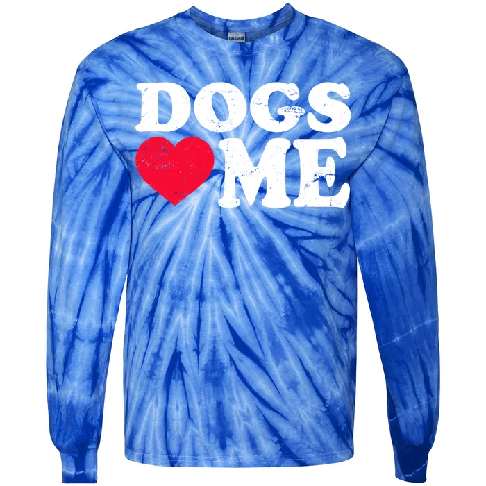 Dogs Love Me Tie-Dye Long Sleeve Shirt