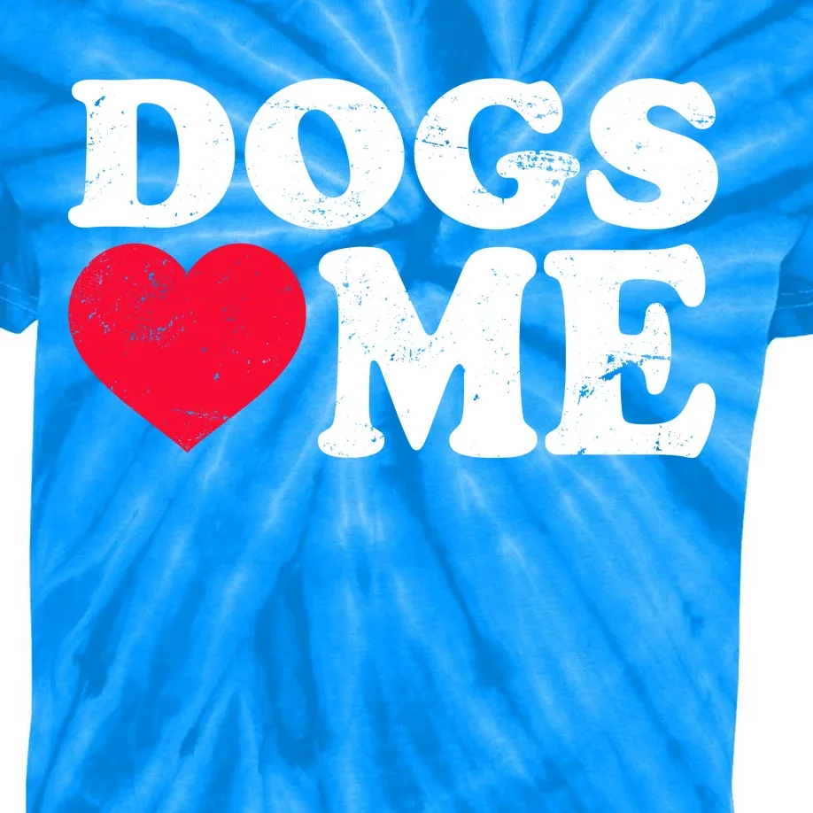 Dogs Love Me Kids Tie-Dye T-Shirt