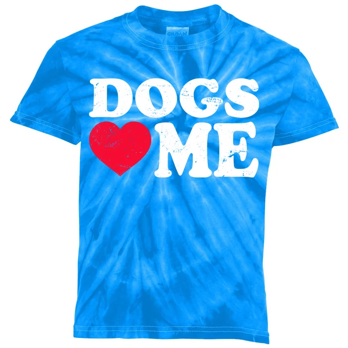 Dogs Love Me Kids Tie-Dye T-Shirt