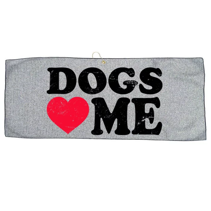 Dogs Love Me Large Microfiber Waffle Golf Towel