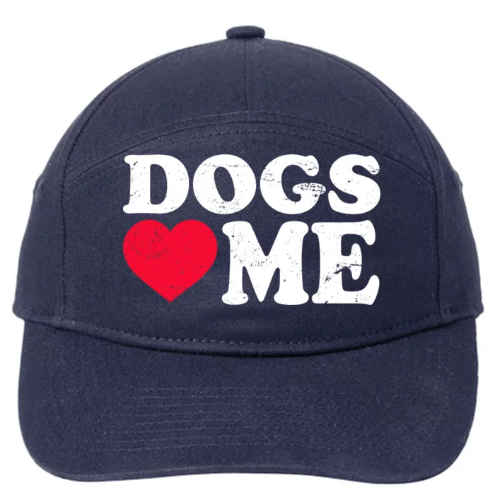 Dogs Love Me 7-Panel Snapback Hat