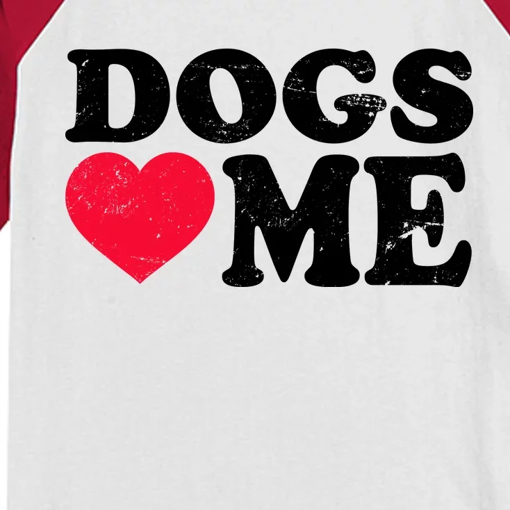 Dogs Love Me Kids Colorblock Raglan Jersey