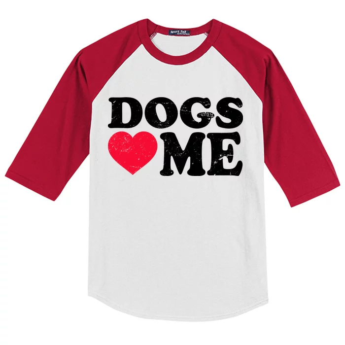 Dogs Love Me Kids Colorblock Raglan Jersey