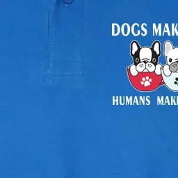 Dogs Make Me Happy Humans Make My Head Hurt Softstyle Adult Sport Polo