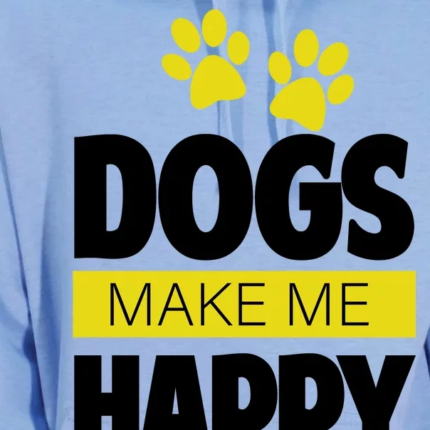 Dogs Make Me Happy You Not so Much Unisex Surf Hoodie