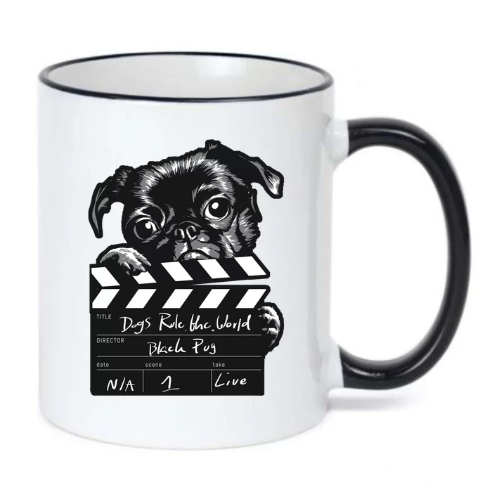 Dogs Rule The World Cute Director Black Color Changing Mug