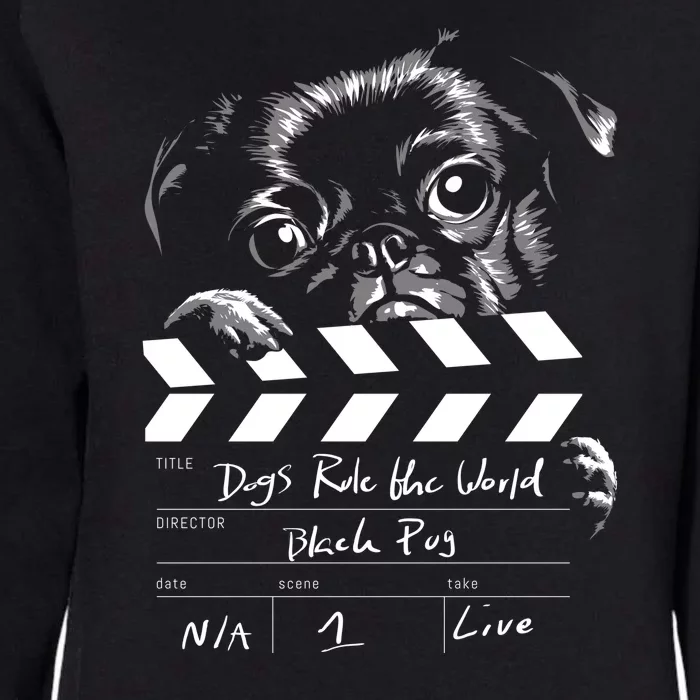 Dogs Rule The World Cute Director Womens California Wash Sweatshirt