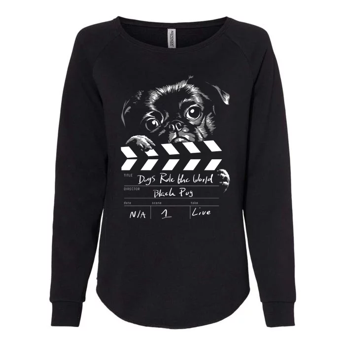 Dogs Rule The World Cute Director Womens California Wash Sweatshirt