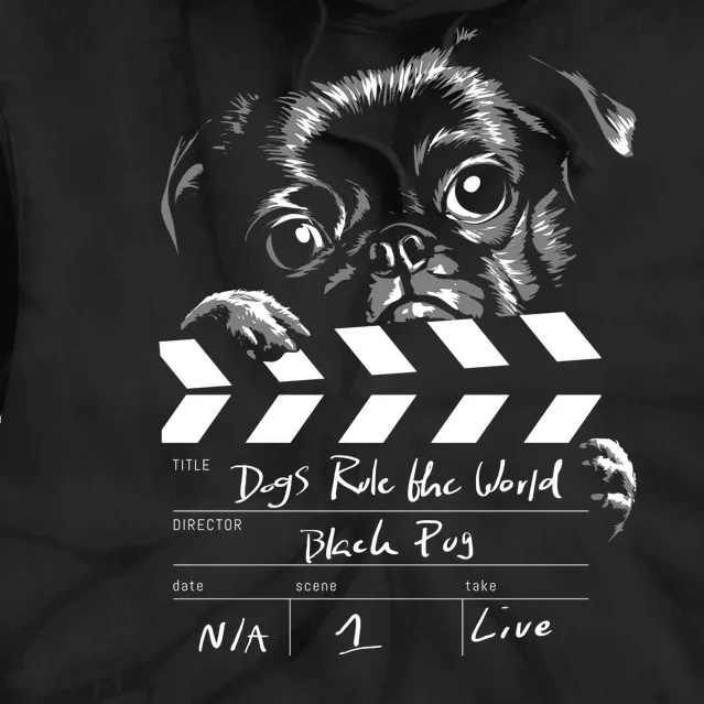 Dogs Rule The World Cute Director Tie Dye Hoodie