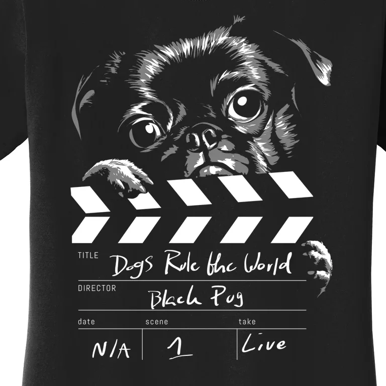 Dogs Rule The World Cute Director Women's T-Shirt