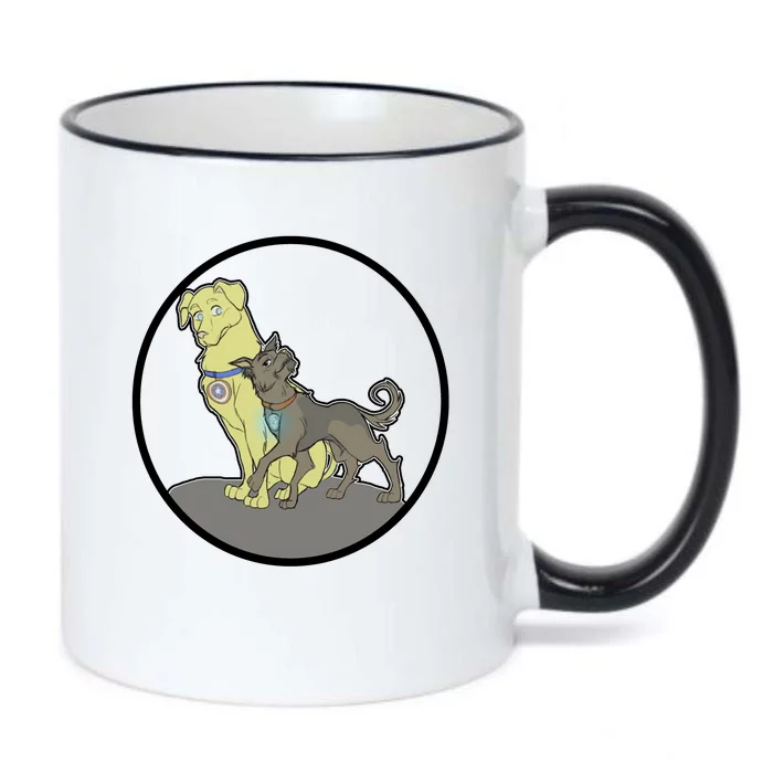 Dogs Steve N Tony Black Color Changing Mug