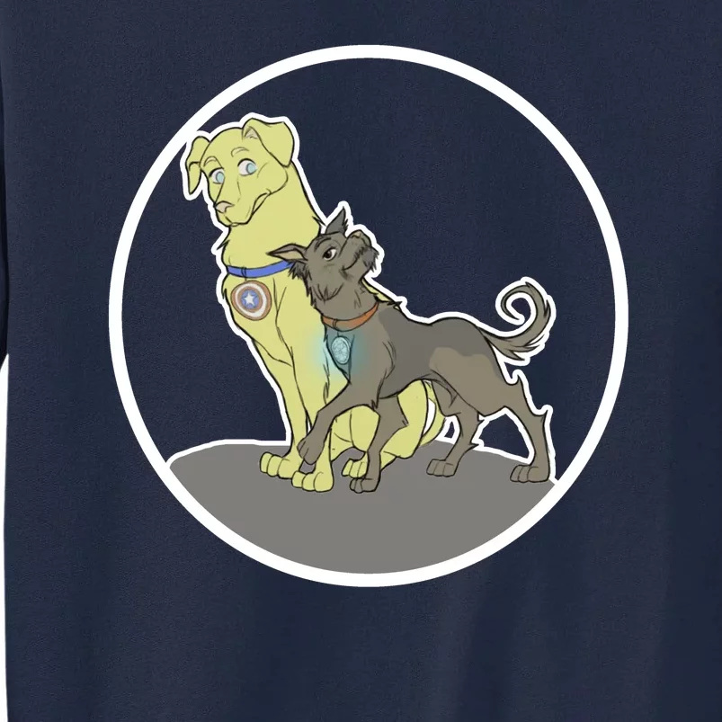 Dogs Steve N Tony Tall Sweatshirt