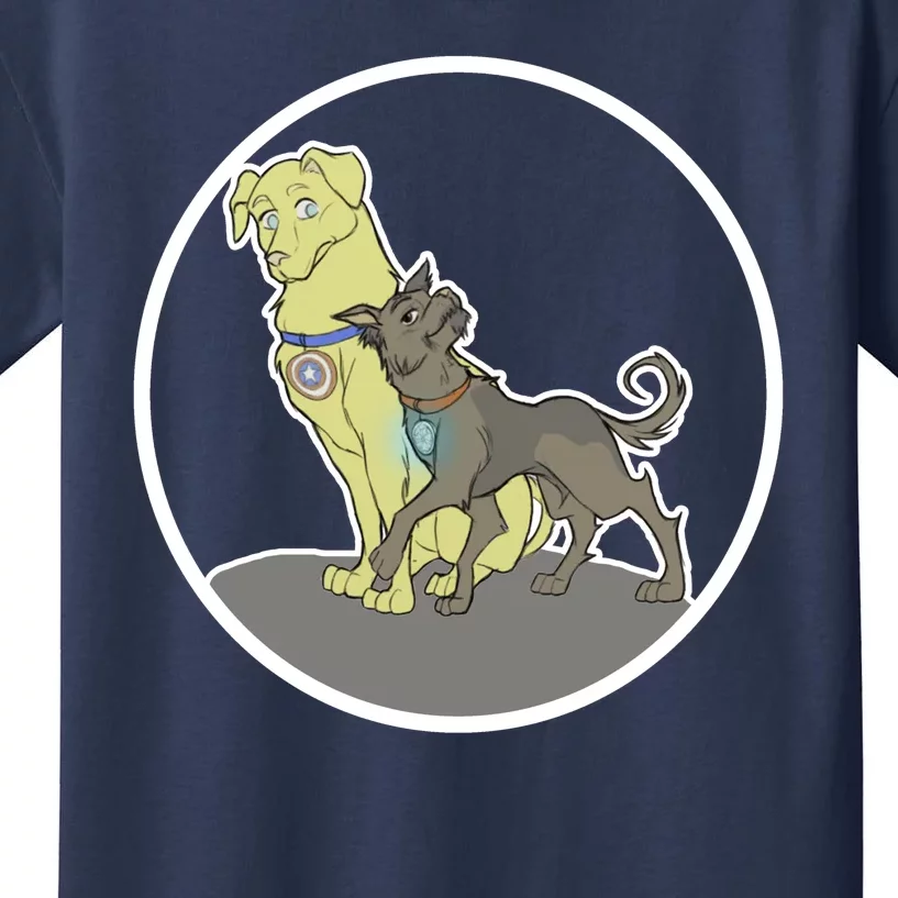 Dogs Steve N Tony Kids T-Shirt