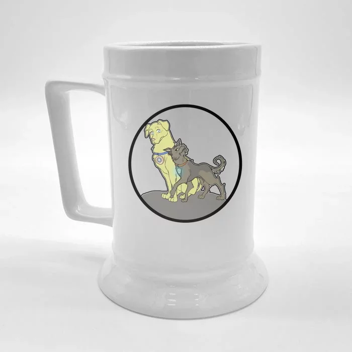 Dogs Steve N Tony Front & Back Beer Stein