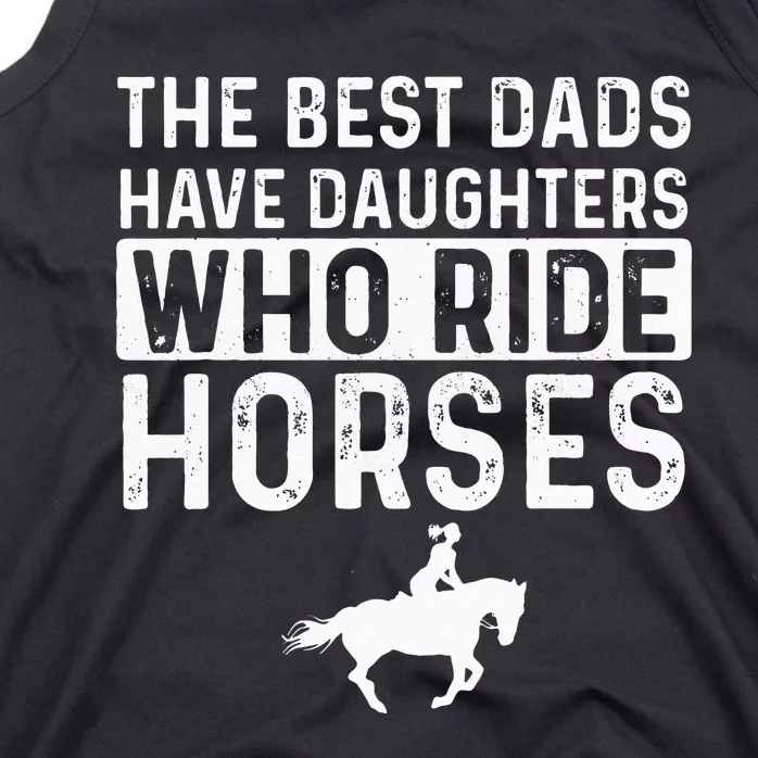 Dad Of Horse Lover Equestrian Horseback Rider Tank Top