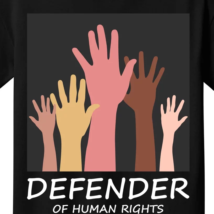 Defender Of Human Rights Kids T-Shirt