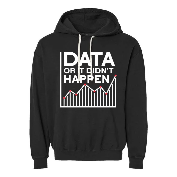 Data Or It DidnT Happen Data Analyst Data Analysis Garment-Dyed Fleece Hoodie