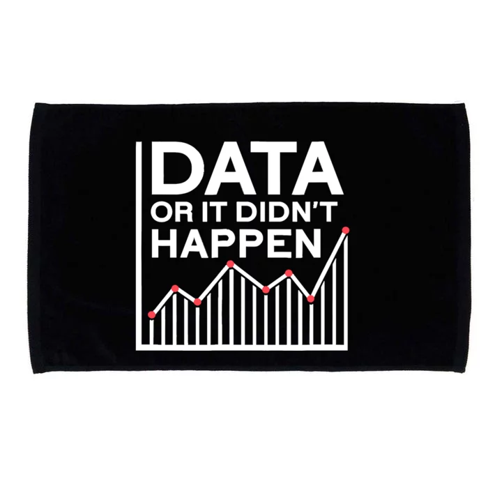 Data Or It DidnT Happen Data Analyst Data Analysis Microfiber Hand Towel