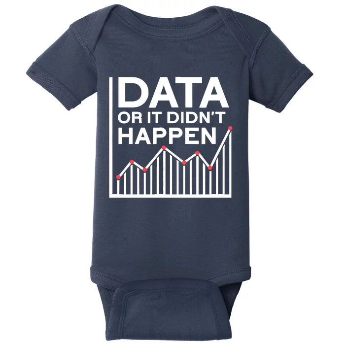 Data Or It DidnT Happen Data Analyst Data Analysis Baby Bodysuit