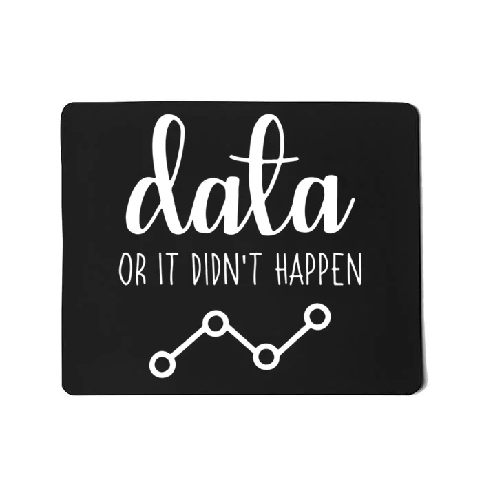 Data Or It Didnt Happen Data Analyst Data Scientist Present Mousepad