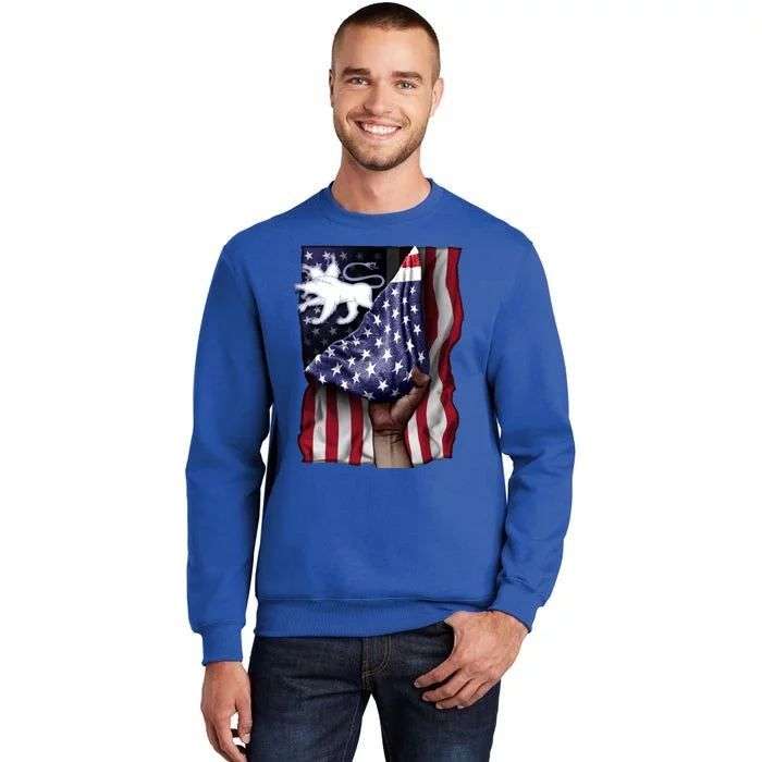 Day Of Independence Us Flag Cerberus Funny Gift Tall Sweatshirt