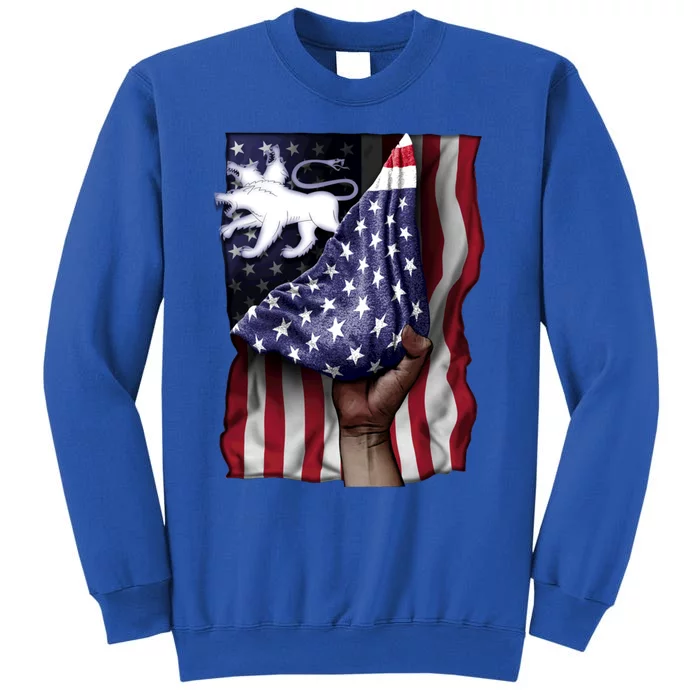 Day Of Independence Us Flag Cerberus Funny Gift Tall Sweatshirt