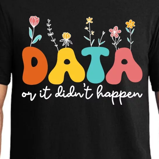 Data Or It DidnT Happen Behavior Analyst Aba Therapist Rbt Pajama Set