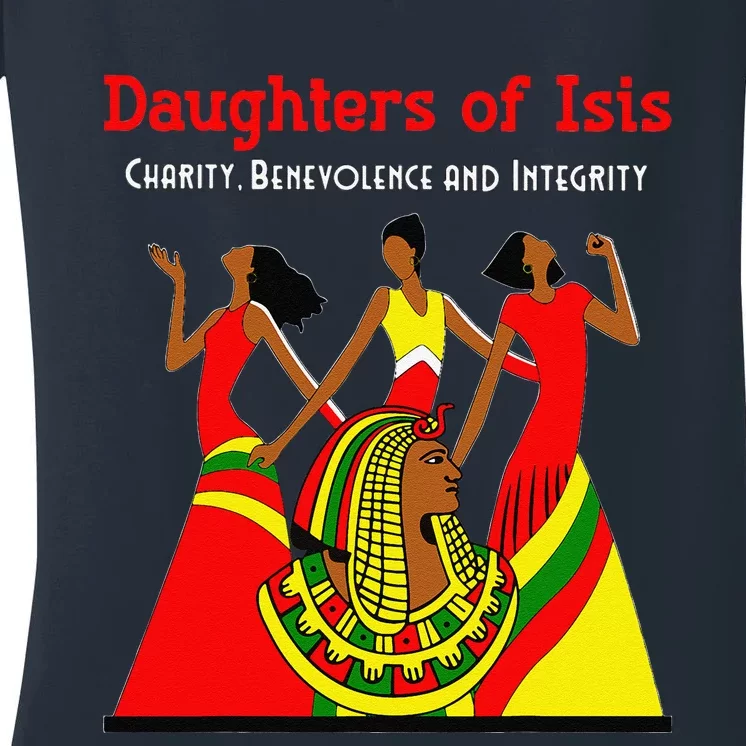 Daughters Of Isis DOI PHA Shriners AEAONMS OES Mother's Day Women's V-Neck T-Shirt