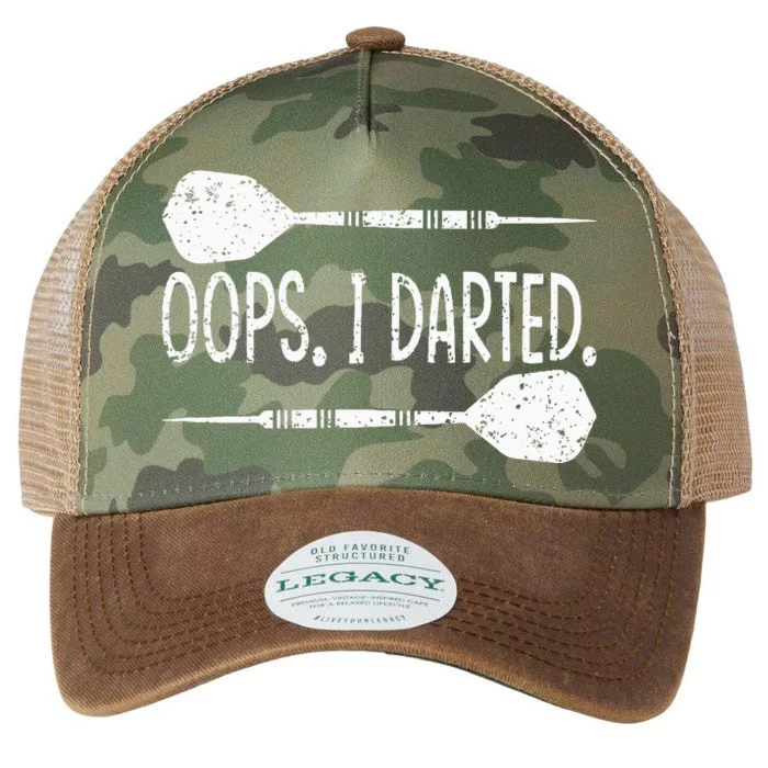 Darts Oops I Darted Dartboard Funny Dart Player Legacy Tie Dye Trucker Hat