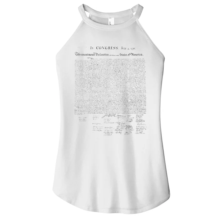 Declaration Of Independence Liberty USA Constitution America Women’s Perfect Tri Rocker Tank